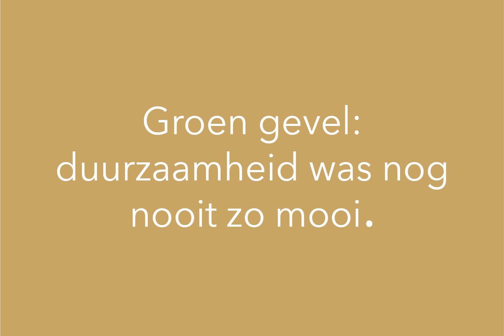 Groene gevel | Nieuwsbericht | Solarix