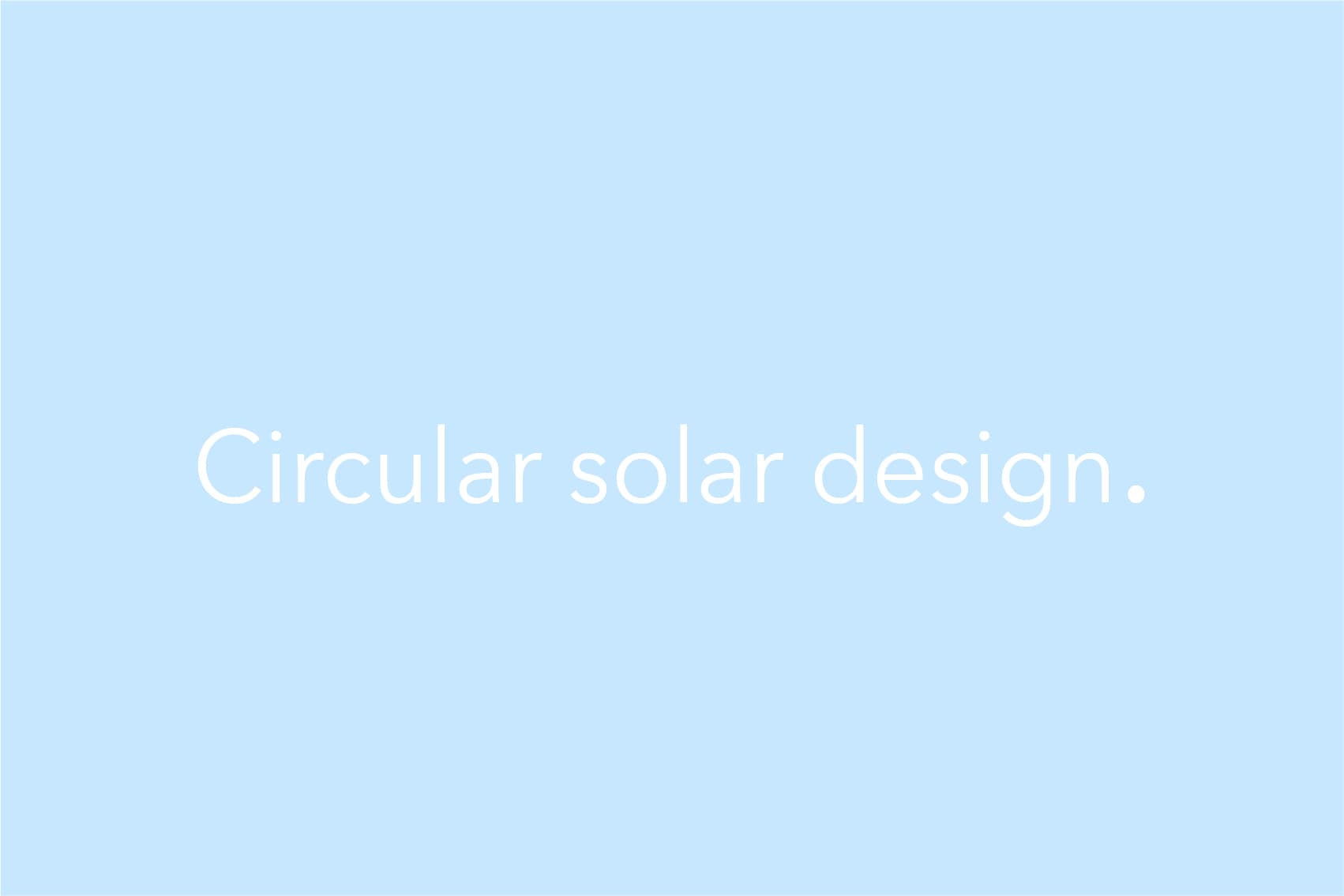 Circulair solar design | Solar design zonnepanelen | Nieuwsbericht | Solarix