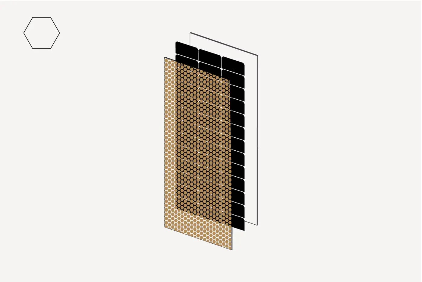 Solarix | metallic collection hexagon